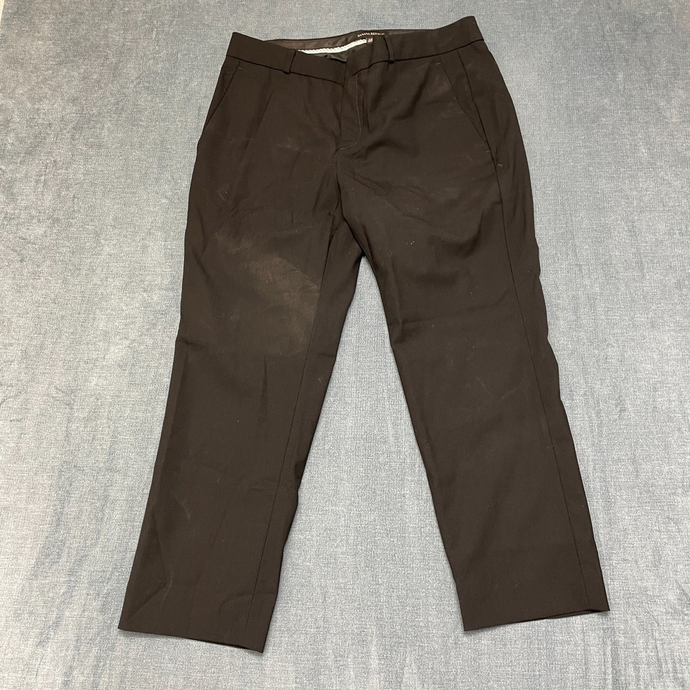 Banana Republic Avery Dress Pants Womens 6S Brown Straight Leg Business Formal